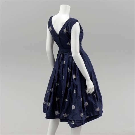 christian dior blue dress